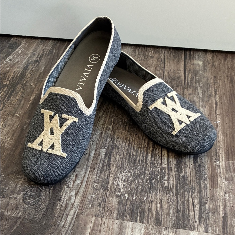 Women's Gray and Cream Vivaia Loafers - EU 36